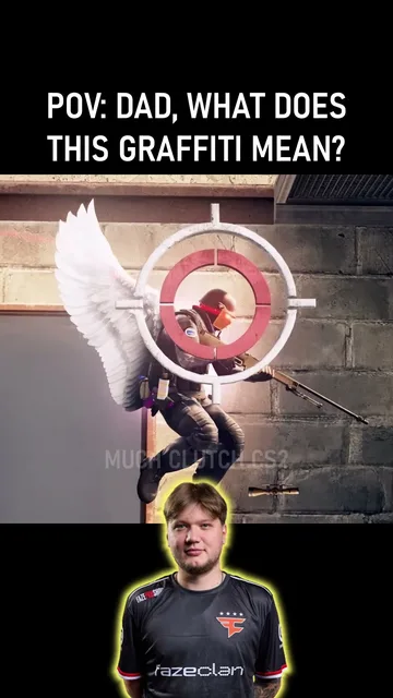 A Counter-Strike short of s1mple landing a no-scope shot on Cache